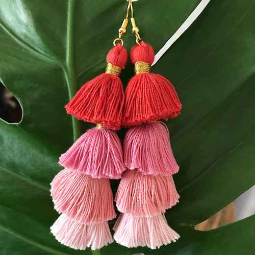 Colorful, Light-as-Air Tassel Earrings