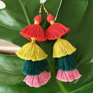 Colorful, Light-as-Air Tassel Earrings