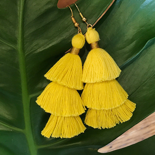 Colorful, Light-as-Air Tassel Earrings